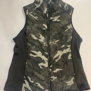 Avia Womens Quilted Vest Camo Vest XXXL (22) Lightweight Full Zip